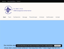 Tablet Screenshot of massagepraxis-kirchner-foeh.de